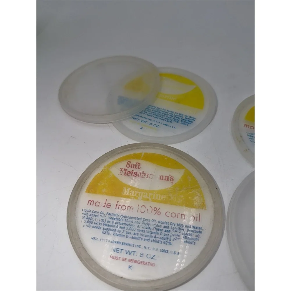 Vintage Replacement Plastic Lid Lot 6 Parkay Butter Margarine Bowl 4